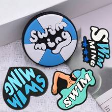 18件套游泳鞋饰品，适用于木屐、凉鞋、鞋子、腕带、凉鞋和手链。 - 18Pcs Swimming - 查看 5