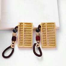 1 pièce Porte-clés en métal Abaque, breloque Feng Shui de la richesse, Accessoire pour voiture/sac, Petit cadeau, Porte-clés - Voir 3