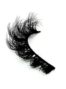 5 Pairs D Curl False Eyelashes 5D Fluffy Russian Volume Large Curl Mink-Like False Eyelashes - Black - View 3