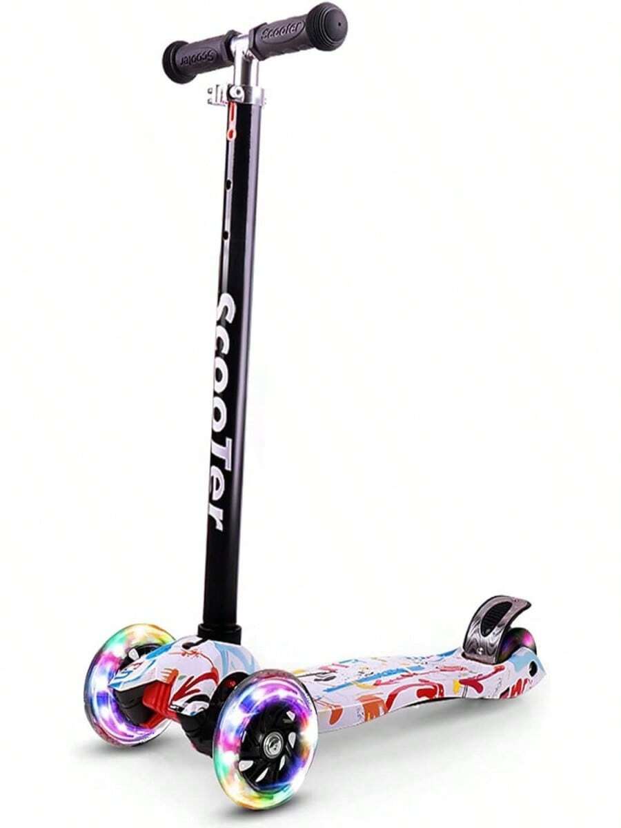 Kick Scooters, Foot Scooters - White+Red - View 1