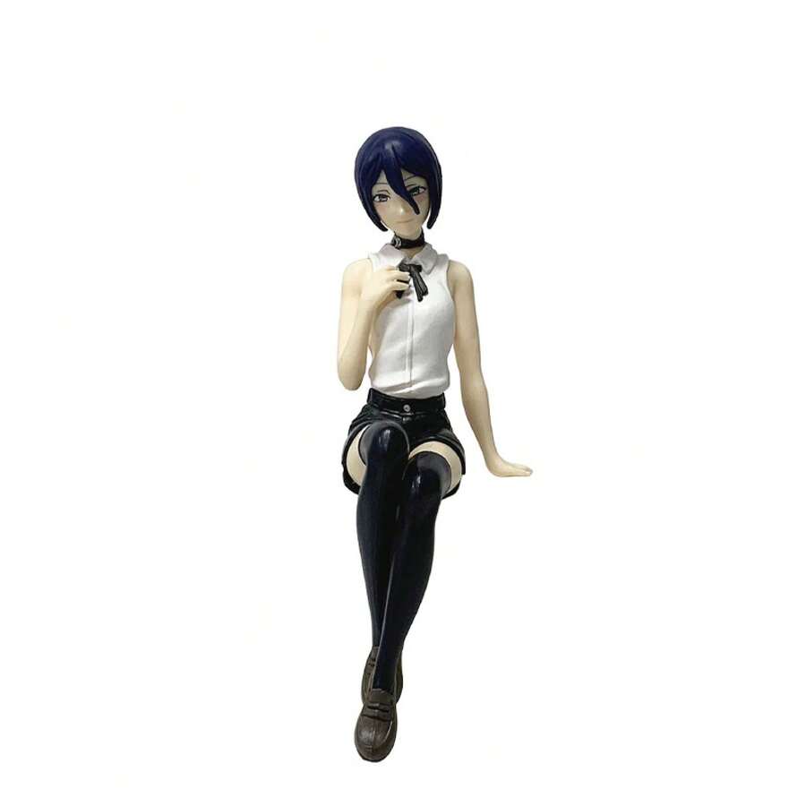 Sitting Reze Bomb Devil Noodle Stopper Anime Beautiful Girl Figure Ornament - Sitting Position Cream (bagged) - View 1