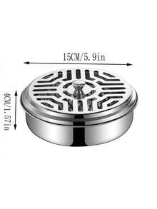 Support de spirale anti-moustique ignifuge avec poignée, plateau à encens réutilisable intérieur/extérieur, fournitures essentielles pour dortoir et rentrée scolaire, cadeau d'été parfait - Multicolore - Voir 2