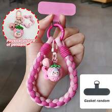 Conjunto de 1 cordão curto para celular estilo verão, alça anti-perda para celular em montanhismo, alça para porta-copos, corda trançada para garrafa de água - Multicolorido - Ver 12