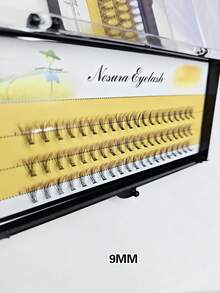 60pcs/Set 10D 8-15mm Natural Look False Eyelashes, Lengthening & Long-Lasting, Suitable For Beginners DIY Home Use Eyelash Extension Kit, Eyelash Clusters, Personal False Eyelashes, Suitable For Daily Commute, Dates, Music Festivals, Enlarging Eyes - C - View 7