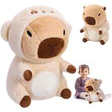 Nasjac Juguete de Peluche, 42CM Peluche de Animal de Conejillo con Ropa, Peluche Suaves Siesta y Compañero de Juego, Almohada de Felpa Regalo para Niños Niñas Q4LV - Estilo 1 - 42 cm - Ver 9