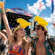 New Creative Palm-Shaped Sun Hat - Fun Palm Sunhat, Unique & Funny Outdoor Sun Hat, Essential For Summer Hiking And Beach - Multicolor - View 5