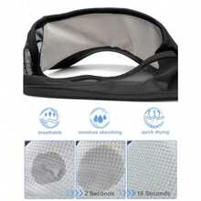 Sport Sun-Visor Hat Men Women Summer Lightweight Cooling Running Tennis Sweat-Band Cap - 黑色 - 查看 7