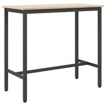 vidaXL Tisch Natur 100 X 50 X 91 Cm Ingenieure Holz Und Stahl - Brown - View 7