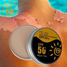 MELAO High Protection SPF 50+ Sunscreen, Broad Spectrum UVA UVB Protection, Moisturizing And Non-Greasy, Suitable For Face And Body, Water-Resistant, Lightweight Formula, 80g/2.82oz - Black and Orange - View 4
