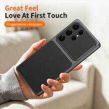 Light Luxury Lamb Leather TPU Case For Samung Galaxy S25 S25Plus S25Utra S25FE S26 S26Plus S26Utra Case - Black - View 4