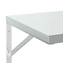 vidaXL Wandregale 2 Stk. 100x40 Cm Silbern Edelstahl - Silver - View 8