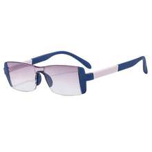 Bifocal Reading Glasses, Frameless Edged Readers, +1.0 To +4.0 Magnification For Elderly Women - White - View 16