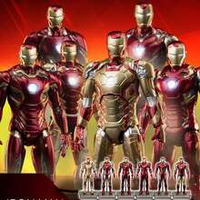 Mô hình Iron Man của Marvel, vật phẩm sưu tầm trưng bày và mô hình hành động có thể tạo dáng, lý tưởng để trang trí trong nhà hoặc làm quà tặng ngày lễ. - Nhiều màu - Xem 2