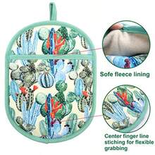Apron 100% Cotton kitchen BBQ Crafting Garden Christmas Gift Apron… - Agarraderas con forma de flor de cactus - Ver 5