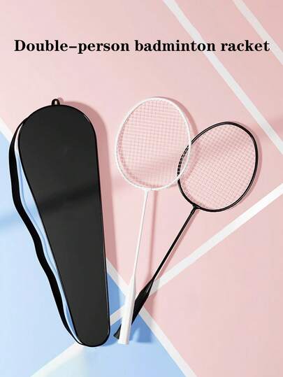 2 peças/Conjunto Raquetes de Badminton Duráveis e de Alta Elasticidade, Múltiplas Cores Disponíveis para Adultos