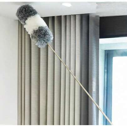 Espanador 280cm Dobrável Telescópico Microfibra Teto Ventilador Móveis Persiana Poeira Canto Pó