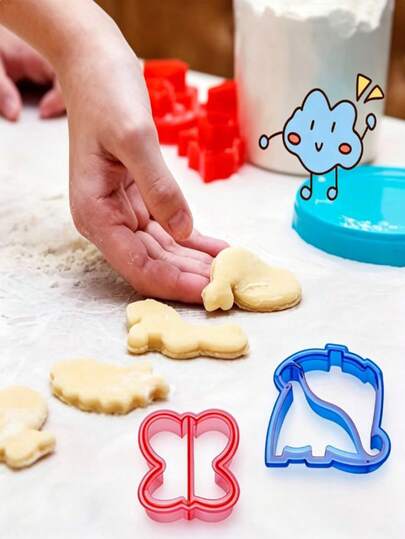 Bộ 3/2/1 dụng cụ cắt và dán bánh mì hình hoạt hình | Khuôn cắt bánh mì