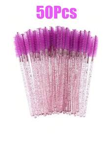 100pcs Disposable Mascara Wands, Crystal Eyebrow Brush, Eyelash Extension, Eyelash & Makeup Brushes - Multicolor - View 15