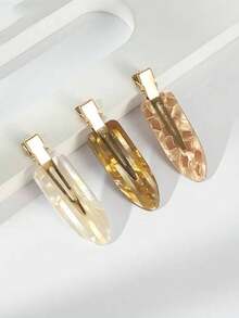 Bộ 4 kẹp tóc mỏ vịt cho nữ, kẹp tóc mái giả ngọc trai thanh lịch, kẹp tạo kiểu tóc không gây nếp gấp, thích hợp cho trang điểm hàng ngày và đi chơi. - Nhiều màu - Xem 2