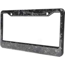 aqxreight Marco para Matrícula Marco para Matrícula Fibra de Carbono Forjada Brillante Repuesto Universal para Modelo 3 Y S US Estándar Auto Accesorios Negro Protección Reforzada WA9Q - 1 - Ver 1