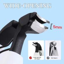 Kìm cắt móng tay góc 40 độ chống bắn tóe, miệng rộng, thích hợp cắt móng dày và móng cứng, thiết kế mới. - Nhiều màu - Xem 6