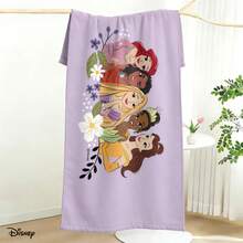 Khăn tắm biển Công chúa Disney, họa tiết hoa dễ thương, khăn tắm siêu mềm mại cho mùa hè, bãi biển và du lịch. - A - Xem 2