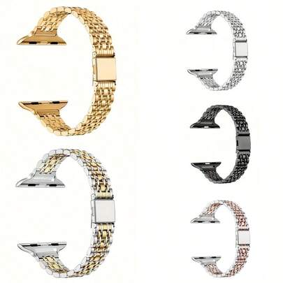 1 dây đeo mạ cho bằng thép không gỉ màu bạc pha vàng, có khóa điều chỉnh độ rộng 14mm, dành cho cả nam và nữ, kiểu dáng thời trang, phù hợp với mọi kích cỡ và mọi mẫu đồng hồ.