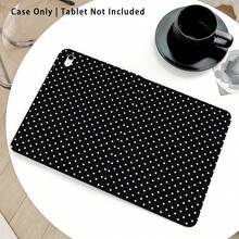 1件装波点图案翻盖平板电脑保护套，带笔槽、自动休眠/唤醒功能，适合作为返校、情人节、节日礼物 - 彩色 - 查看 5
