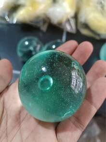 1/2个慢回弹蓝/粉色挤压球，柔软减压玩具，直径6厘米，理想的节日礼物，趣味可爱，适合生日、复活节、万圣节、圣诞节、派对等场合。 - 彩色 - 查看 7