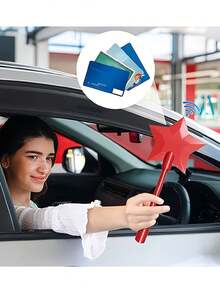 1 chiếc đũa thần thanh toán không tiếp xúc hình ngôi sao cầu vồng, thanh toán dễ dàng không cần tiếp xúc, vật dụng cần thiết khi đi du lịch. - Xem 5