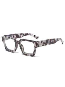 1 Pair Rectangular Frame Light Reading Glasses For Men And Women - Gray Turbid Water Frame - View 10