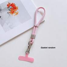 1 Set de Cordón ajustable de poliéster de alta gama con aluminio, Correa de muñeca autobloqueante giratoria, Cordón colgante de teléfono unisex corto con clip - Multicolor - Ver 16