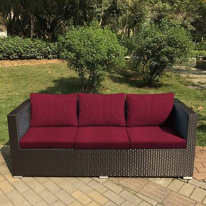 1 chiếc vỏ gối ngoài trời bằng vải nhung bắp, cỡ S/M/L, thích hợp làm vỏ gối sofa ngoài trời, có thể giặt được.