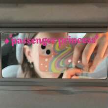 Passenger Princess Mirror Decoration Stickers, Rearview Mirror Cover Stickers, Passenger Princess English Car Stickers, Mirror Surface Stickers, Graffiti Stickers, Motorcycle Stickers, Car Interior Stickers, Car Exterior Stickers, Car Exterior Decorations And Accessories - A - View 9