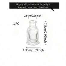 1pc/6pcs/12pcs - Minimalist Transparent Glass Vase, Retro Ins Style Glass Vase, Suitable For Decorating Dining Table Center, Holiday Decor, Small And Exquisite, Ideal For Wedding, Party, Tabletop Decor And Home Decoration. Room Decor Vase. - Clear - View 13
