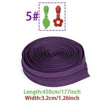 10个粉色花朵拉链拉片 + 10个叶子拉链拉片 + 177英寸5号尼龙拉链，花叶组合拉链套装，适用于服装和包袋DIY拉链更换 - 5#nl+HDP - 查看 3