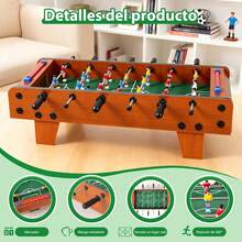 Mesa de Futbolito para Niños y Adultos, Juego de Puzzle de Fútbol Portátil, Futbolín Incluye Pelotas y Accesorios, Fácil de Montar, para Salas de Juegos, Hogares y Oficinas, 50x25.5x15.5cm - 1 - Ver 8