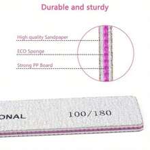 20Pcs Nail Files And Buffers Set With Buffer Block 120 Grit And Nail File 100/180 Grit Professional Manicure Tools Kit - Multicolor - View 8