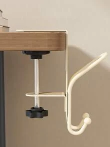 1pc Student Desk/Office Desk Side Hanging Hook, No Drilling Required, Movable, High Load-Bearing, Detachable - View 2