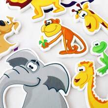 hoojojo Juego de 17 piezas de tablero de fieltro de zoológico, adecuado para educación preescolar, accesorios interactivos para contar historias, actividades de juegos en el aula, artículos esenciales para el regreso a la escuela - Multicolor - Ver 9
