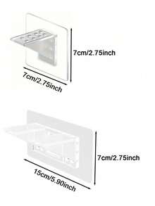 4 Packs Heavy-Duty Plastic Adhesive Shelf Brackets - Invisible Support Pegs For Kitchen Cabinets, Bookshelves & DIY Furniture - Multicolor - View 3