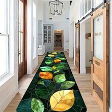 1 pièce Tapis long de style rétro chinois avec motif doré en velours pour hôtel. Tapis de sol rectangulaire de luxe, élégant et confortable pour salle de banquet. Tapis résistant à la saleté et facile à nettoyer pour cuisine et salle de bain. Tapis d'extérieur lavable en machine pour cour, pelouse et pique-nique. Tapis antidérapant pour couloir et escaliers. - 5 - Voir 9