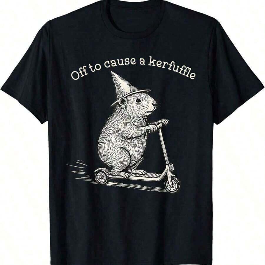 Whimsical Capy Wizard Off To Cause A Kerfuffle Capybara-Shirt