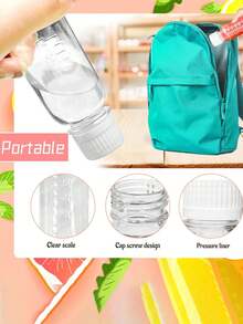 1/6/12 chai nhỏ đựng nước ép gừng, chai thủy tinh trong suốt 2oz có thể tái sử dụng với nắp vặn màu trắng, chống rò rỉ, thích hợp đựng chất lỏng, nước ép, mứt. - màu đen - Xem 8