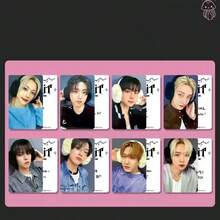 Set de 8 tarjetas fotográficas del grupo musical SK-Z - Juego de colección de tarjetas | Regalo exclusivo para fans de K-POP | Adecuado para coleccionar álbumes y exhibir mercancía | Tarjetas de intercambio de fans de nuevos álbumes | Artículos de ídolos - Multicolor - Ver 7