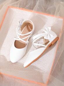 New Arrival Criss-Cross Strap Shoes For Teenage Girls - White - View 6