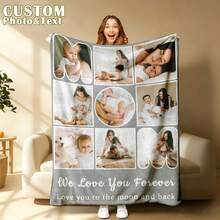 Personalized Customizable Mother's Day Best Gift - MOM Letters You Are The Piece That Holds Us Together 6-Photo Collage Customizable Flannel Throw Blanket - Customizable Text Names Date Multiple Styles Available - Soft Warm Cozy Breathable Lightweight Washable Personalized Blanket For Couch Bed Sofa Living Room Bedroom Home Decor - Elegant Burgundy Heart Aesthetic Sentimental Keepsake - Mother's Day Gift From Daughter Son To Mom, Mother's Day Gift From Granddaughter Grandson To Grandma, Mother's Day Gift From Husband To Wife, Mother's Day Gift From Granddaughter Grandson To Grandmother - Gifts For Her Mom Grandma Family Friends - Insta-Worthy Cozy Vibes Personalized Items For Housewarming Boho Outdoor Bathroom Decor – Home Decor,Bedroom Decor,Living Room Decor,Couch,Sofa,Bed,Customizable,Breathable,Lightweight,Washable,Soft,Comfortable,Elegant,Simple,Personalized Items,Tapestry,Hogar,Bedroom Essentials,Camping Essentials,Beach Essentials,Living Room Essentials,Home Essentials - Kiểu 38 - Xem 12