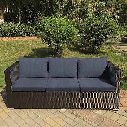 1pc S/M/L Corn Velvet Outdoor Cushion Cover, Suitable For Outdoor Sofa Cushion Cover, Washable Furniture Cover