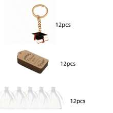 1/36 Pcs 2026 Graduation Keychain Set Durable Stainless Steel Rectangle Decor Perfect Gift For Classmates Friends Graduates - Multicolor - View 15