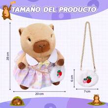 Nasjac Juguete de Peluche, 42CM Peluche de Animal de Conejillo con Ropa, Peluche Suaves Siesta y Compañero de Juego, Almohada de Felpa Regalo para Niños Niñas Q4LV - Estilo 2 - 28CM - Ver 7